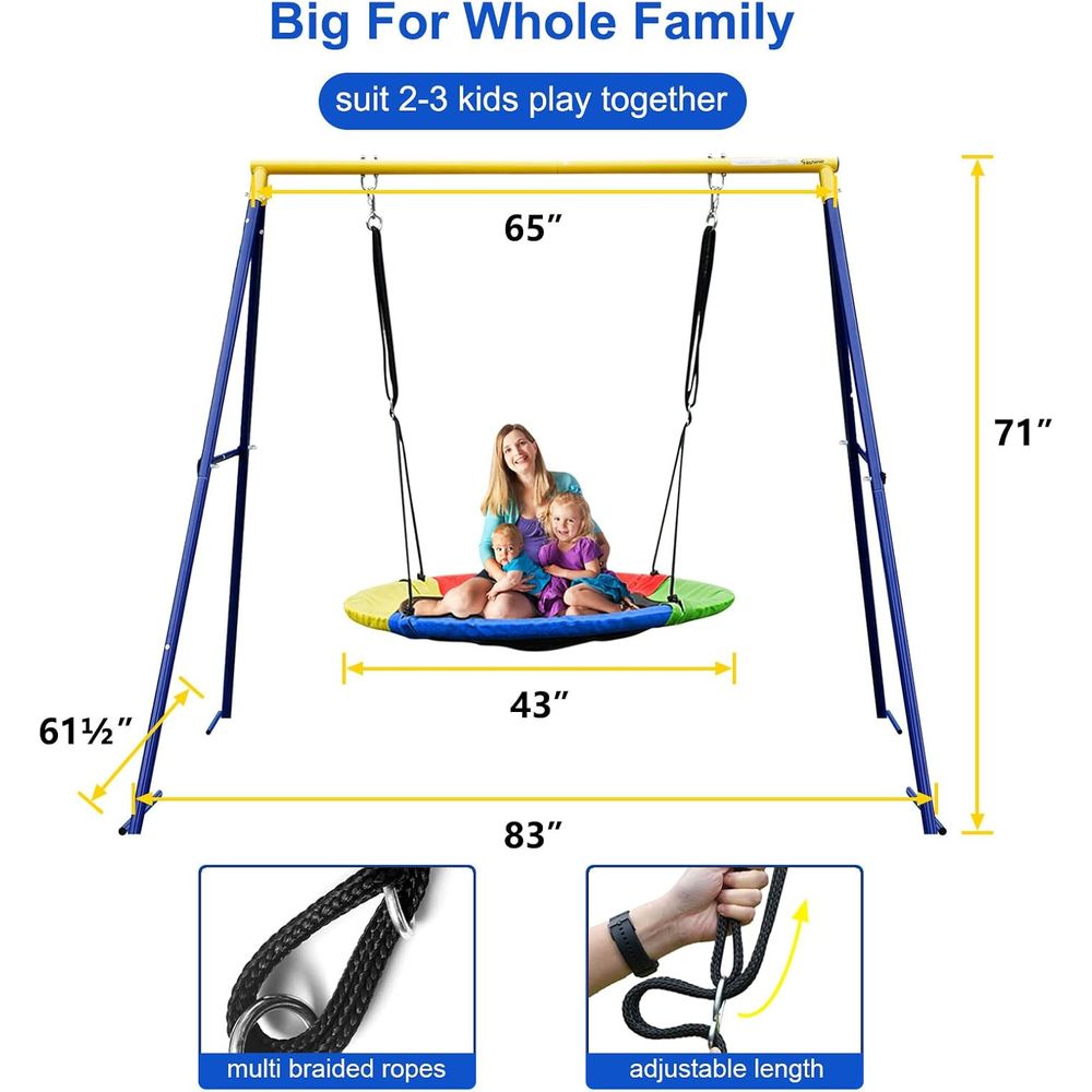 Heavy-Duty 440lbs Outdoor Swin - Kids Outdoor Youtube recension och pris