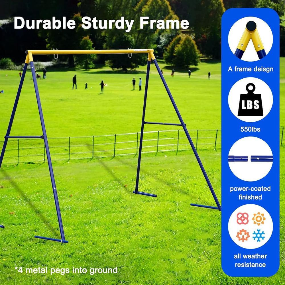 Heavy-Duty 440lbs Outdoor Swin - Kids Outdoor Youtube recension och pris