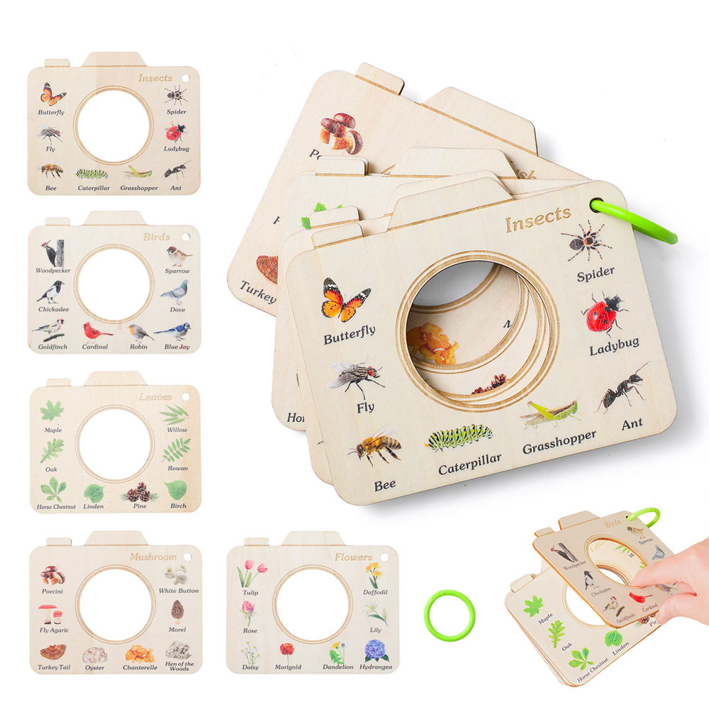 Wooden Camera Shape Nature Cog - Kids Outdoor Exercise Equipment recension och pris