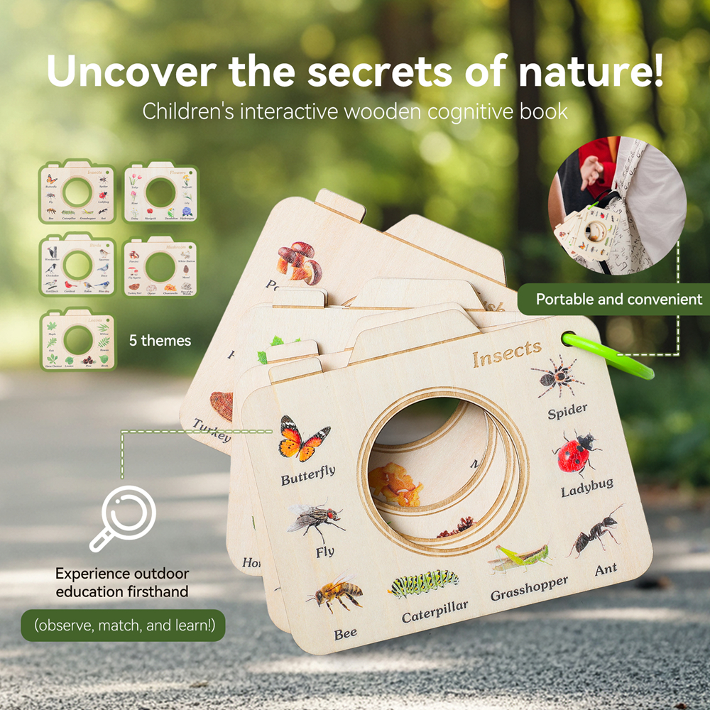 Wooden Camera Shape Nature Cog - Kids Outdoor Exercise Equipment recension och pris