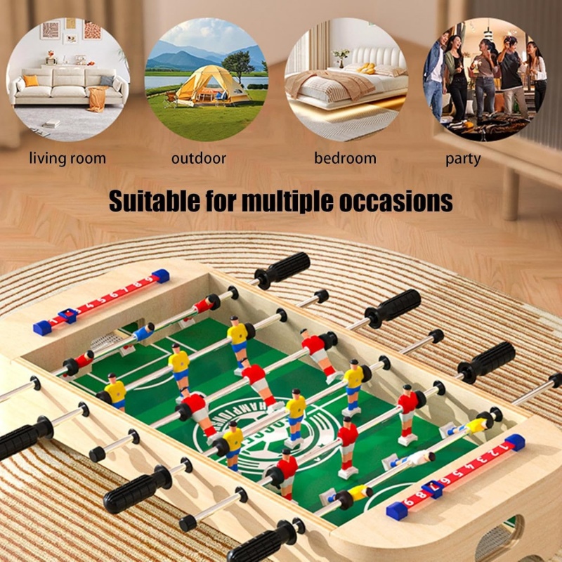 Mini Wooden Table Football Gam - Kids Outdoor Folding Table recension och pris