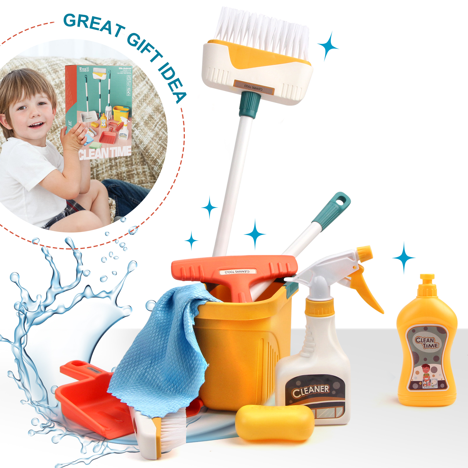 12pcs/set Kids Cleaning Set Ho - Kids Outdoor Broom recension och pris