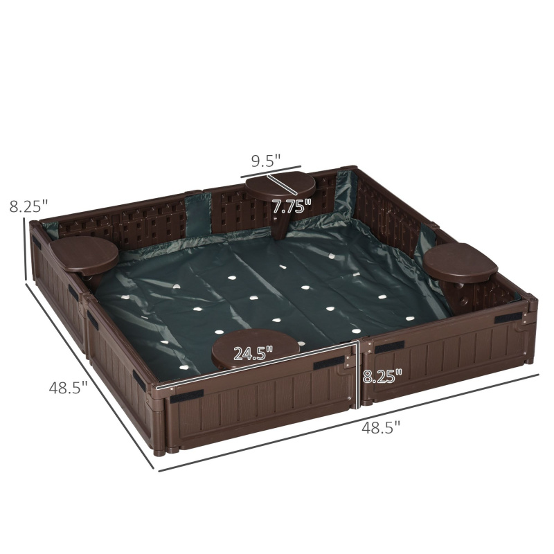 Kids Outdoor Sandbox with Cove - Kids Outdoor Sandbox recension och pris