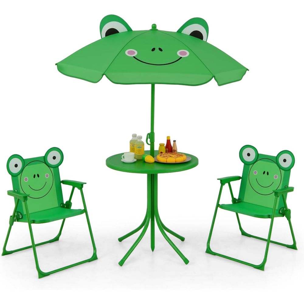 Green Height-Adjustable Kids P - Kids Outdoor Folding Table recension och pris