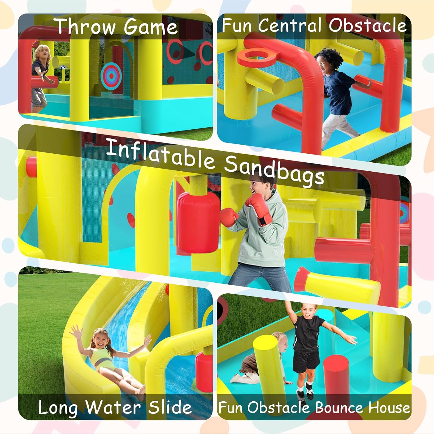 Kids Inflatable Water Slide Bo - Kids Outdoor Bounce House recension och pris