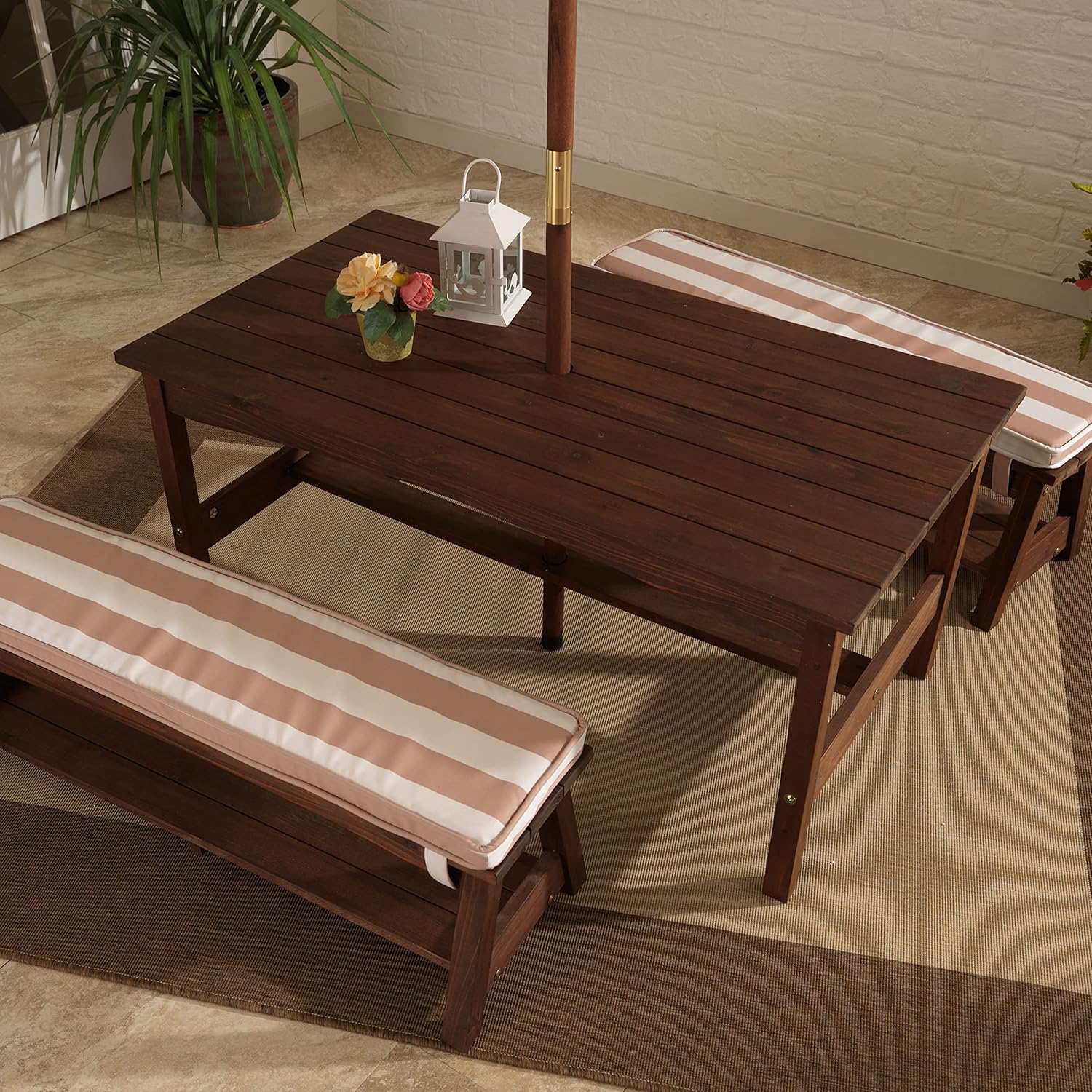 Outdoor Wooden Table & Bench S - Kids Outdoor Wooden Table recension och pris