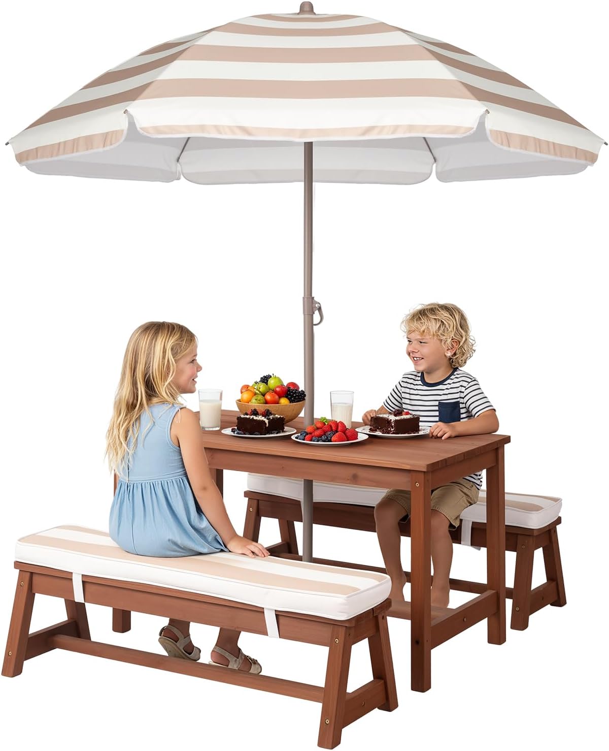 Kids Picnic Table Outdoor Wood - Kids Outdoor Wooden Table recension och pris