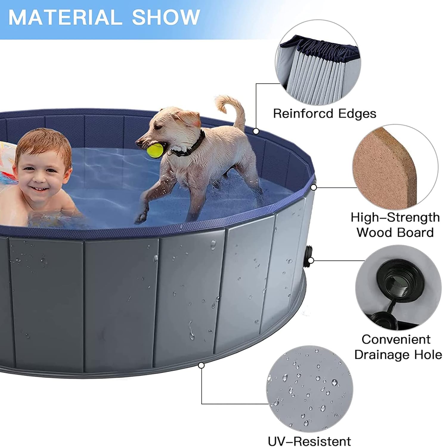 Collapsible Dog Pool Kids Padd - Kids Outdoor Youtube recension och pris