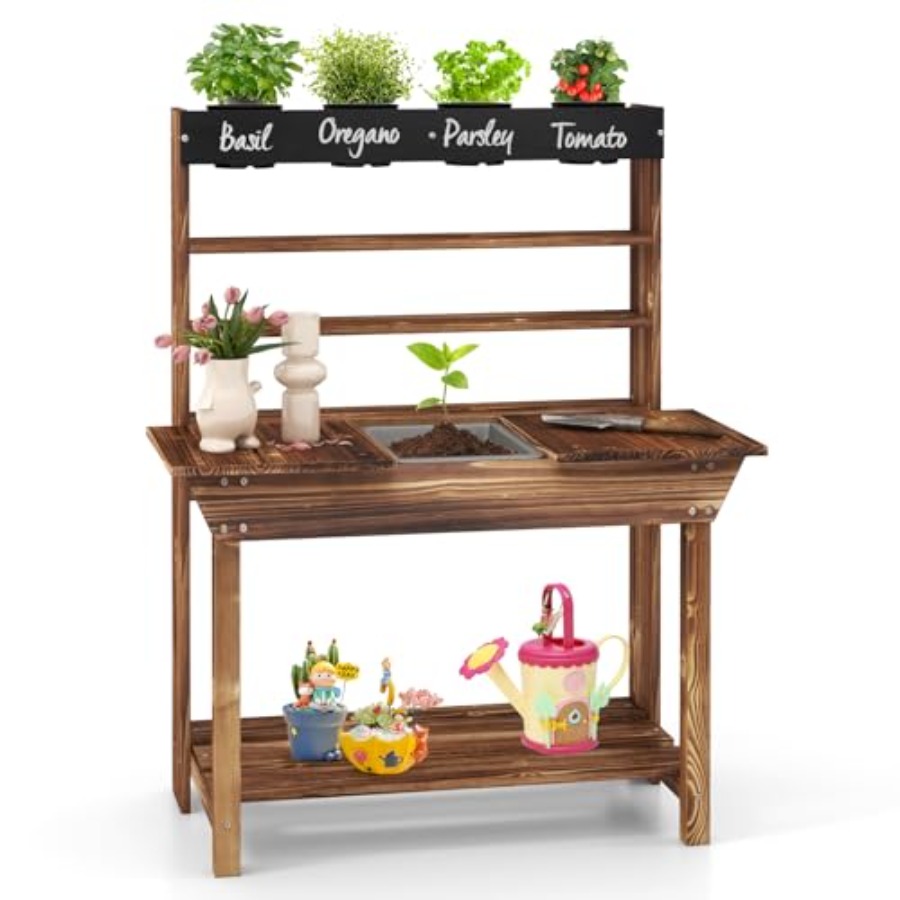 Outdoor kids potting bench for - Kids Outdoor Storage recension och pris
