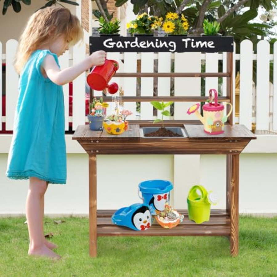 Outdoor kids potting bench for - Kids Outdoor Storage recension och pris