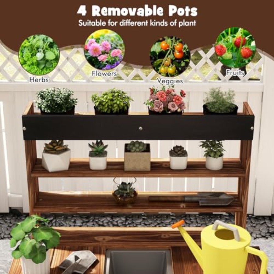 Outdoor kids potting bench for - Kids Outdoor Storage recension och pris