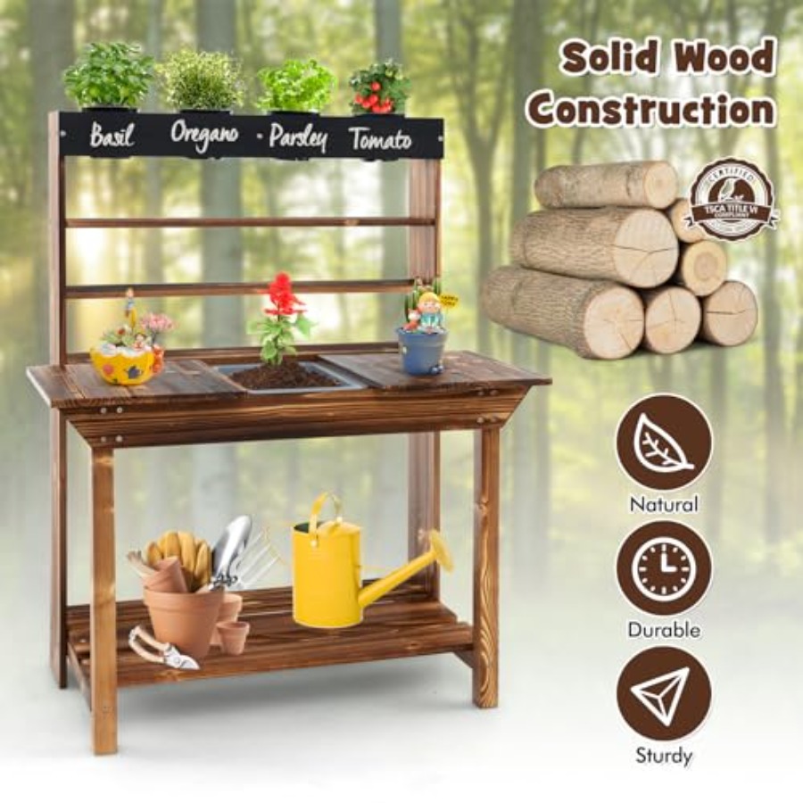 Outdoor kids potting bench for - Kids Outdoor Storage recension och pris