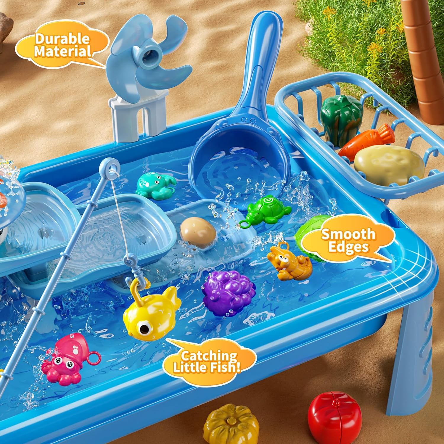 Water Table Play Sink Toy for  - Kids Outdoor Folding Table recension och pris