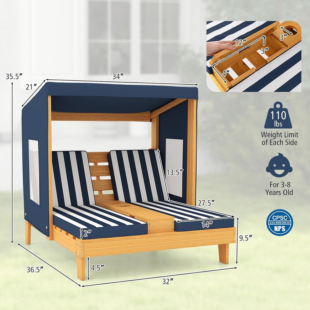 Kids Chaise Lounge Chair Outdo - Kids Outdoor Lounge Furniture recension och pris