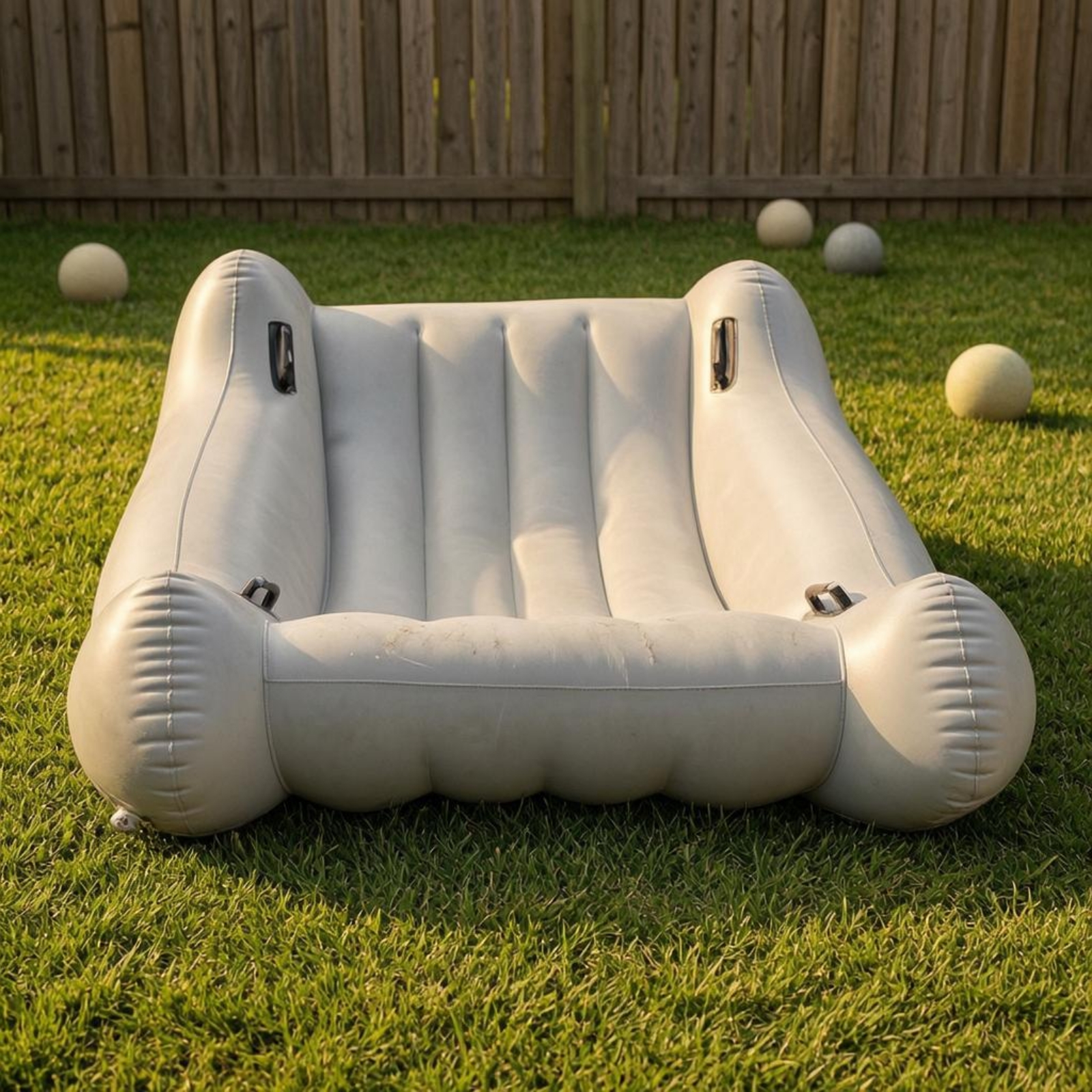 Inflatable Kids Sofa Ribbed Se - Kids Outdoor Lounge Furniture recension och pris