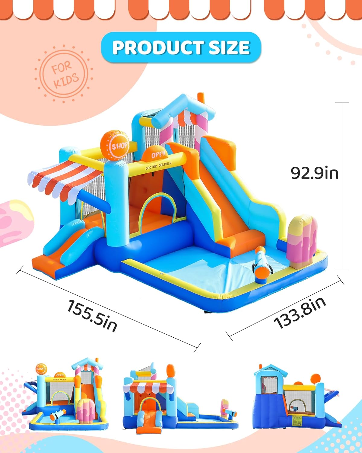 Kids Inflatable Bounce House w - Kids Outdoor Bounce House recension och pris
