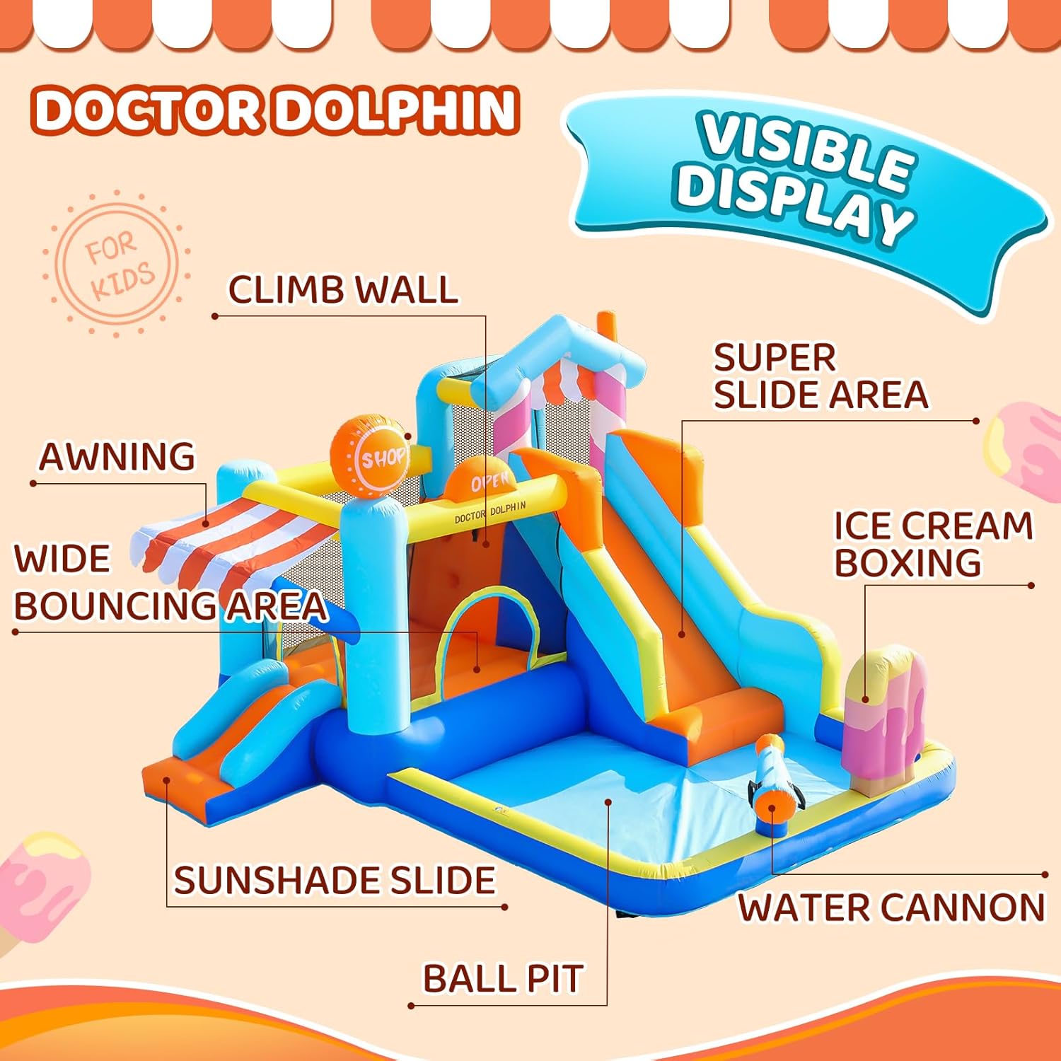 Kids Inflatable Bounce House w - Kids Outdoor Bounce House recension och pris