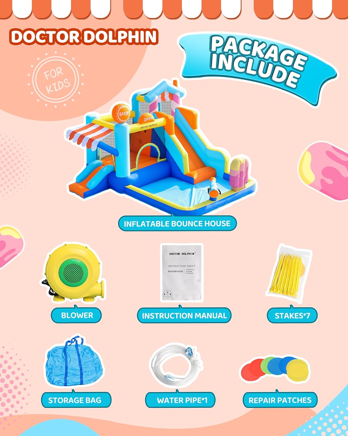Kids Inflatable Bounce House w - Kids Outdoor Bounce House recension och pris