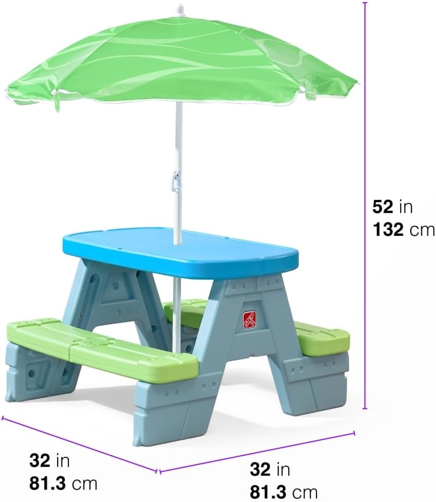 Sun & Shade Kids Picnic Table  - Kids Outdoor Umbrella For Table recension och pris