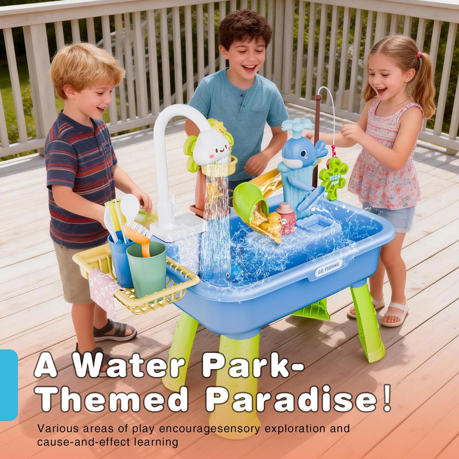 Children's Outdoor Beach Toy T - Kids Outdoor Folding Table recension och pris
