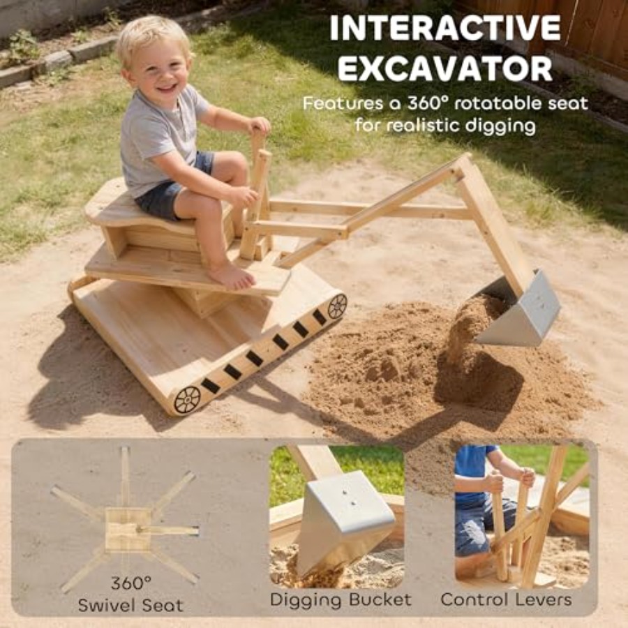 Outdoor wooden sandbox for kid - Kids Outdoor Sandbox recension och pris