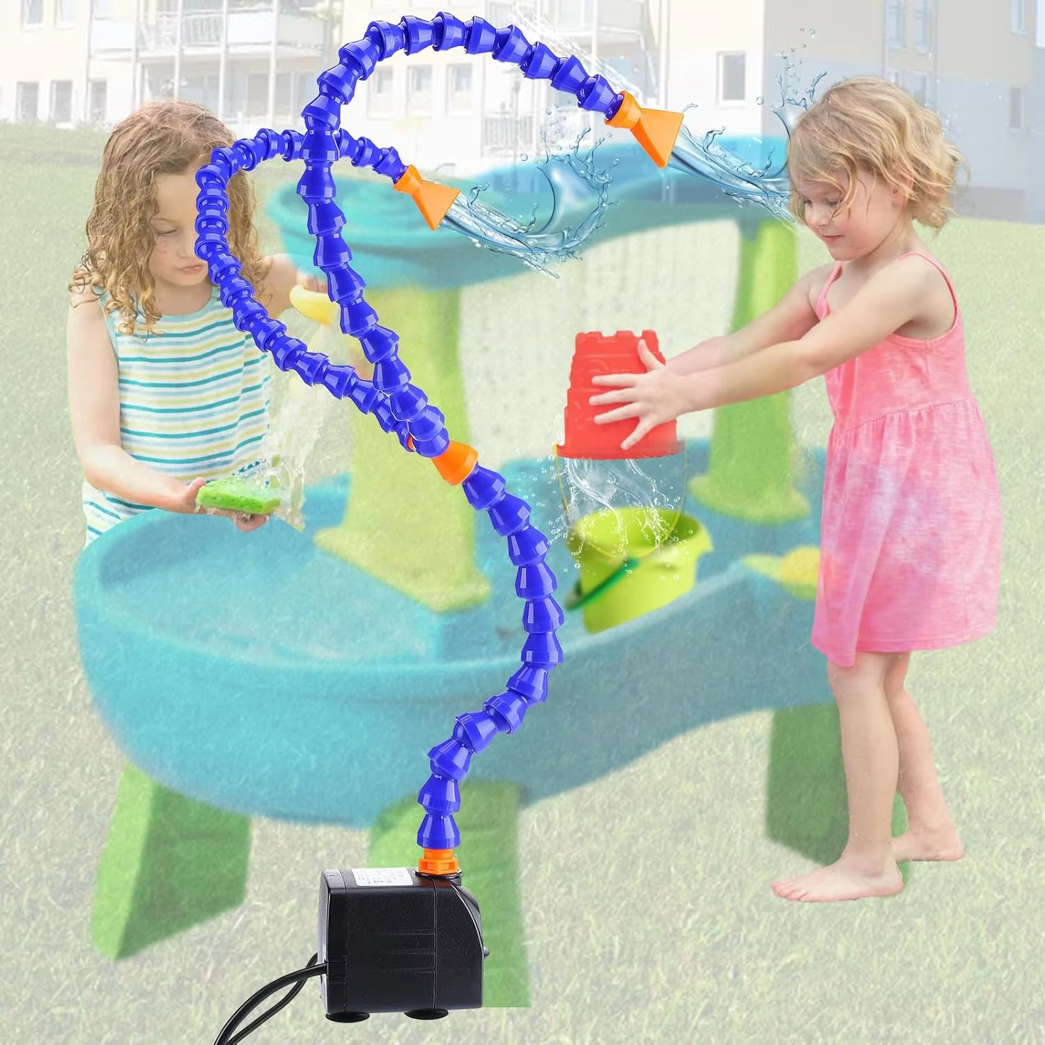 Water Table Pump - Adjustable  - Kids Outdoor Folding Table recension och pris