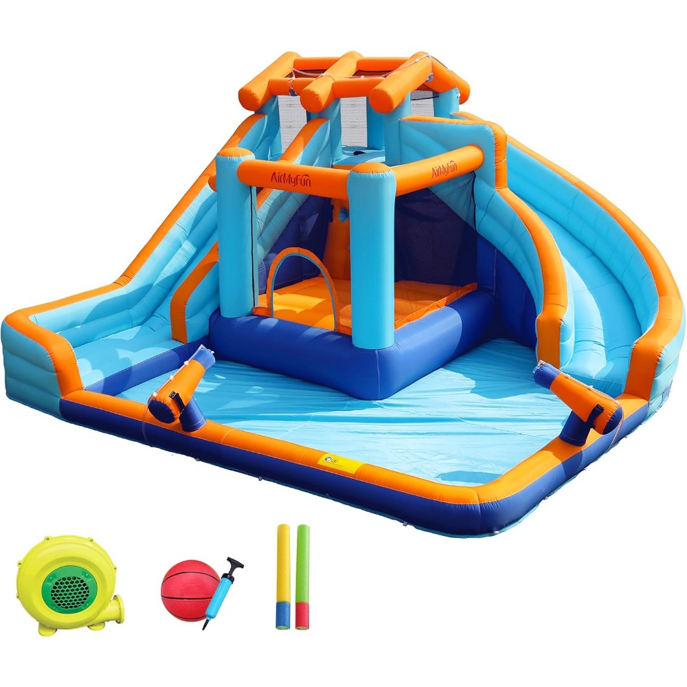Large Water Slide Bounce House - Kids Outdoor Bounce House recension och pris