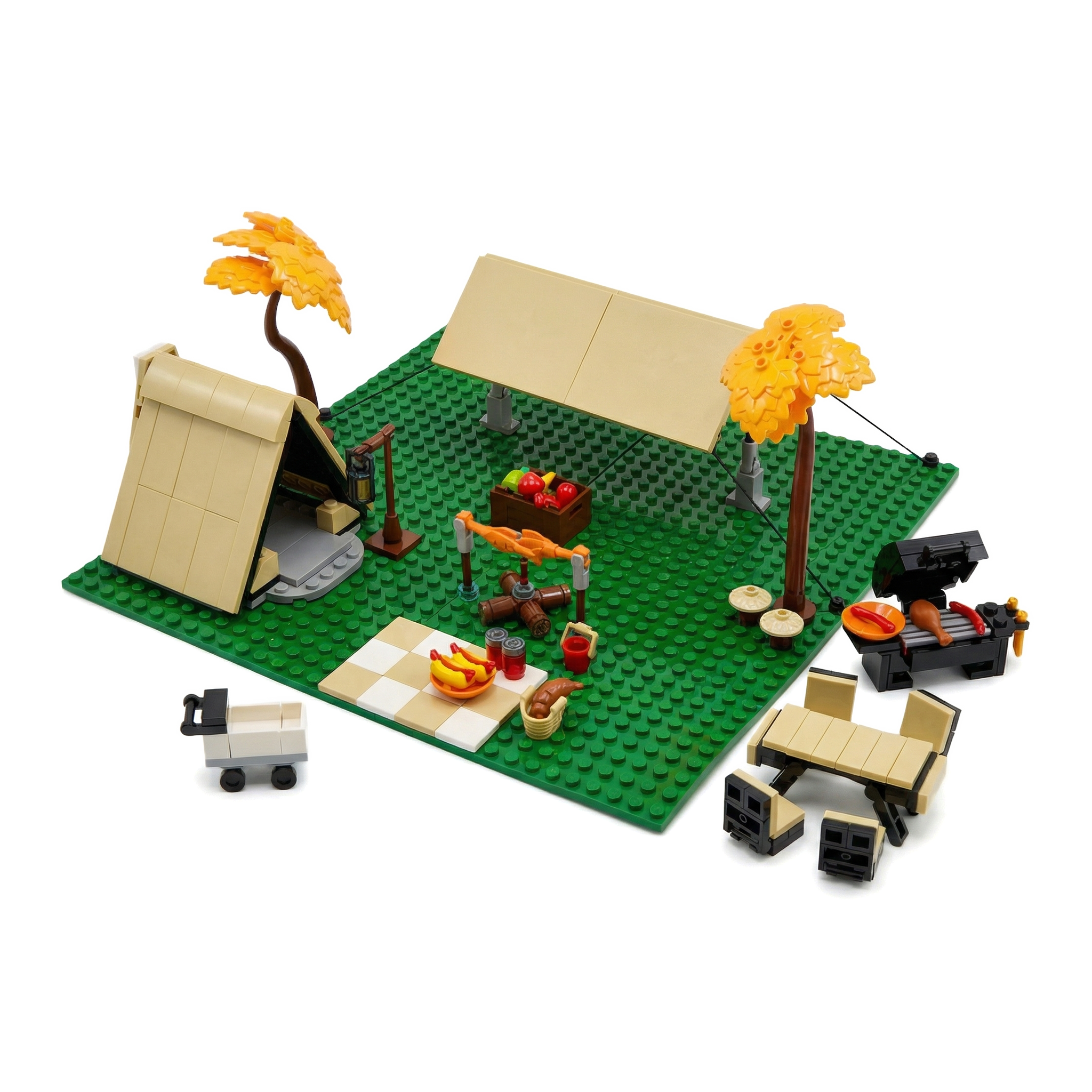 MOC Camping Picnicking Buildin - Kids Outdoor Folding Table recension och pris