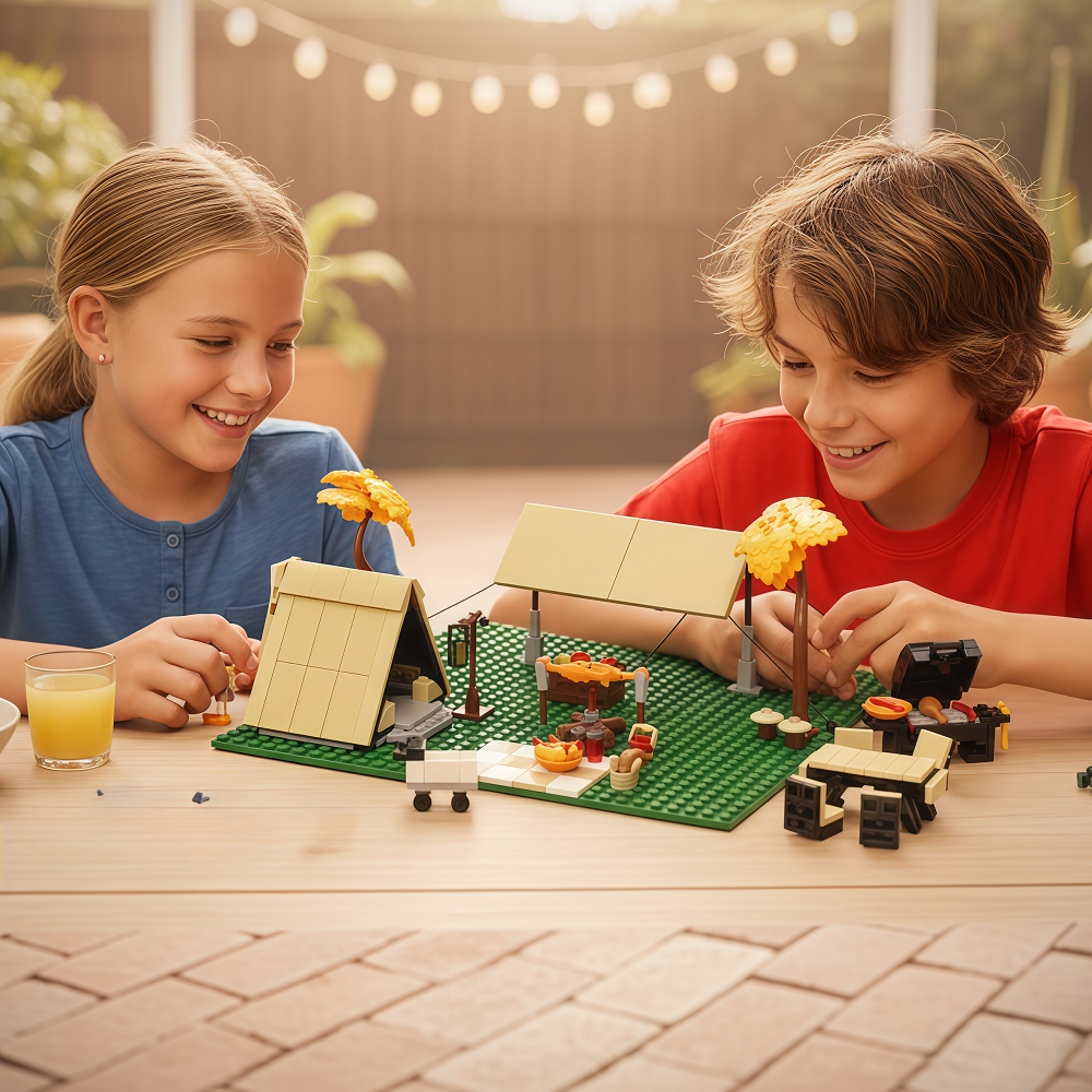MOC Camping Picnicking Buildin - Kids Outdoor Folding Table recension och pris