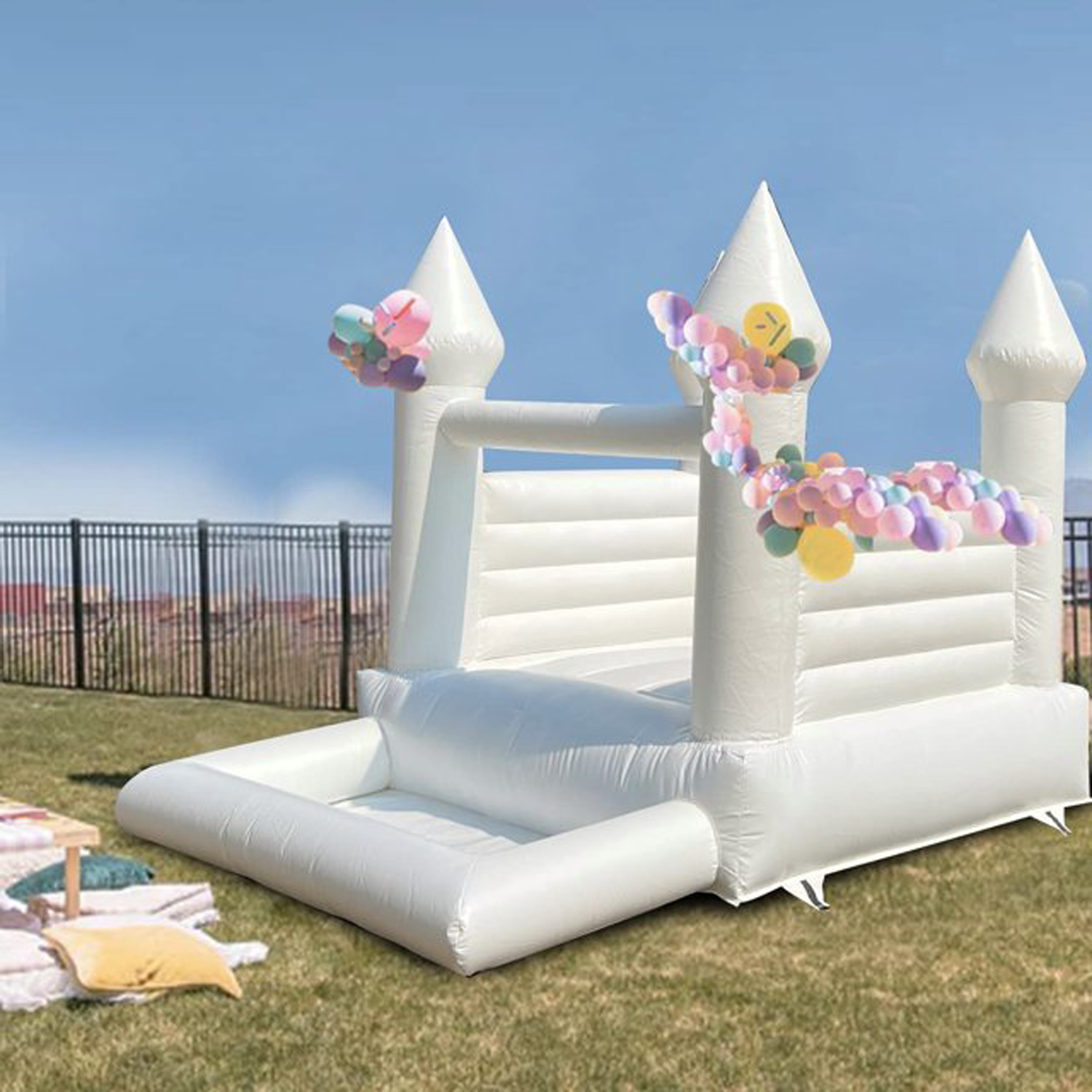 Commercial Durable White Weddi - Kids Indoor Outdoor Trampoline recension och pris