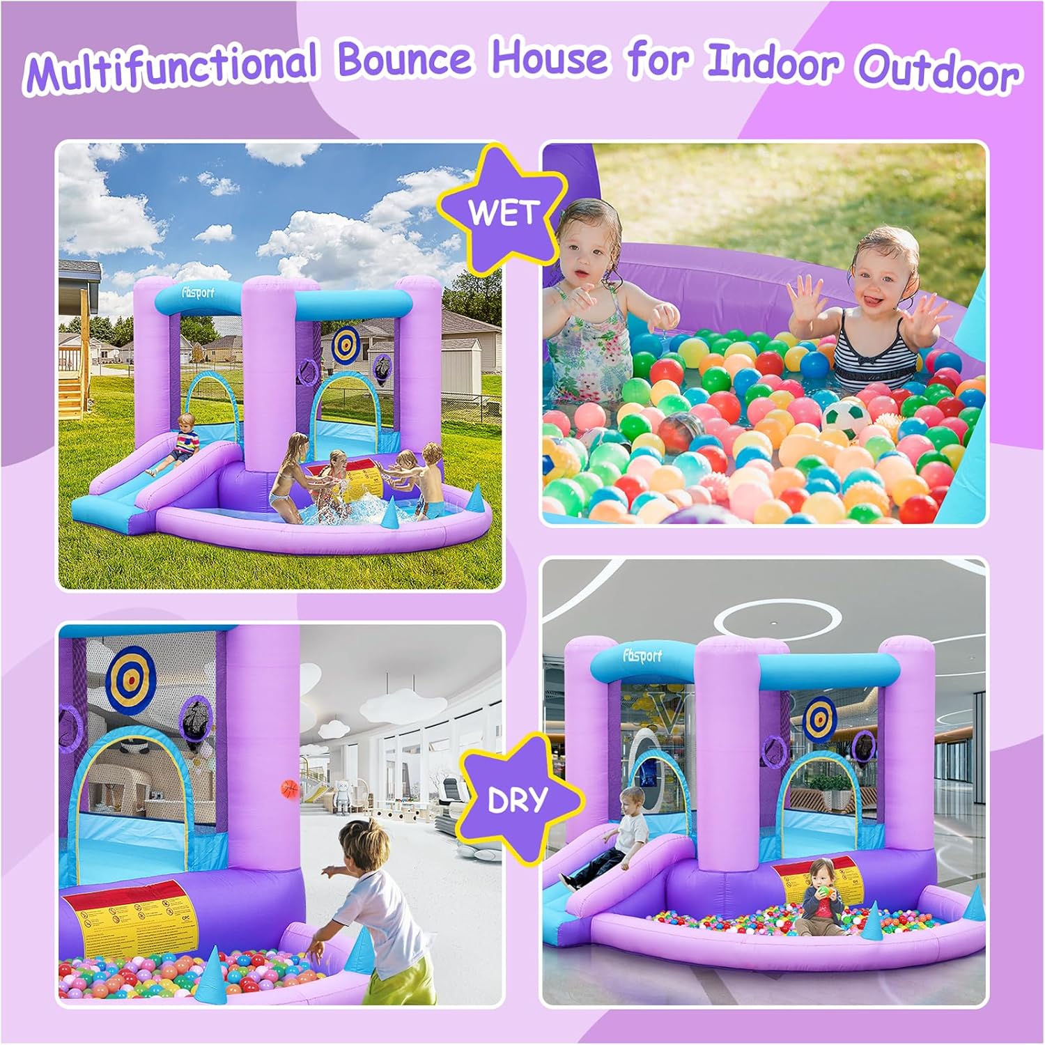 Inflatable Bounce House for Ki - Kids Outdoor Bounce House recension och pris