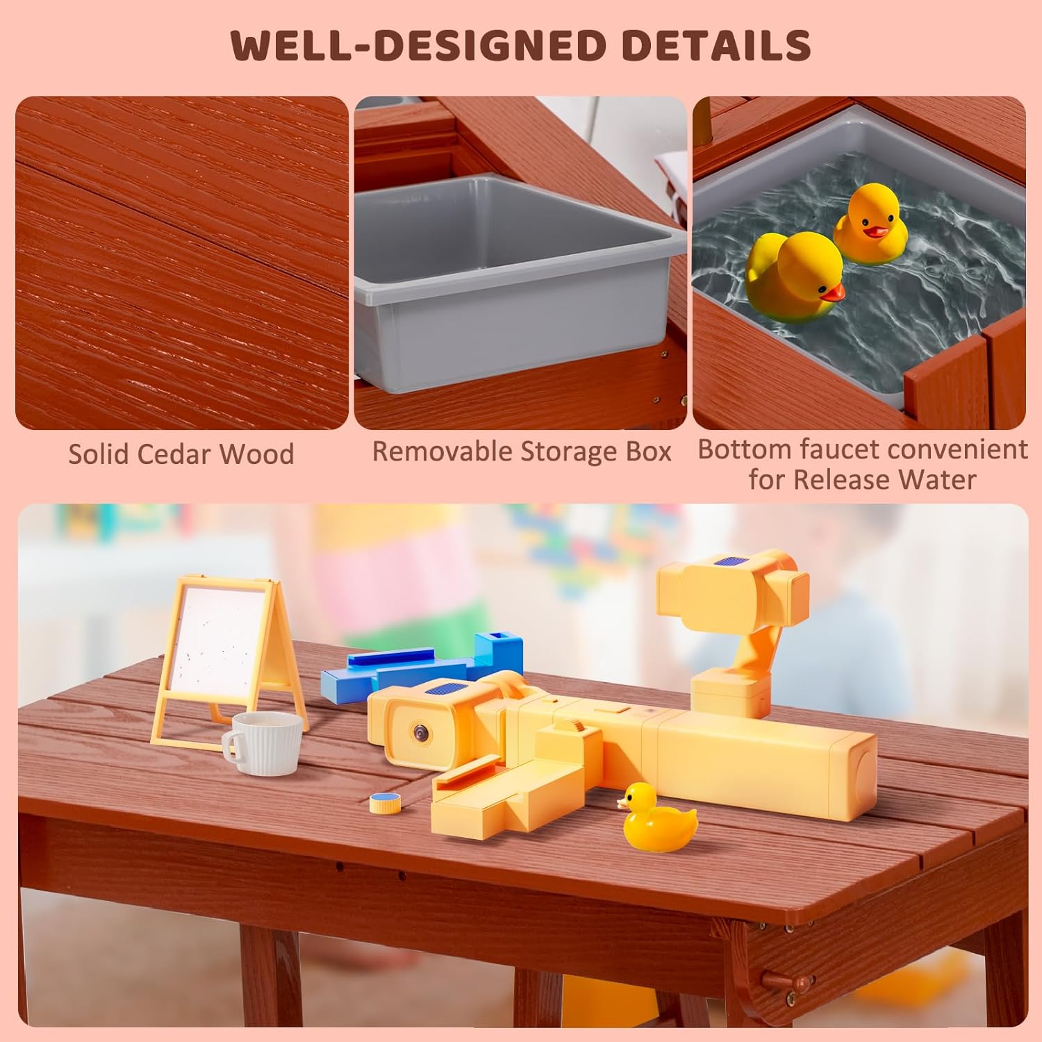 Kids Picnic Table with Umbrell - Kids Outdoor Bench With Umbrella recension och pris