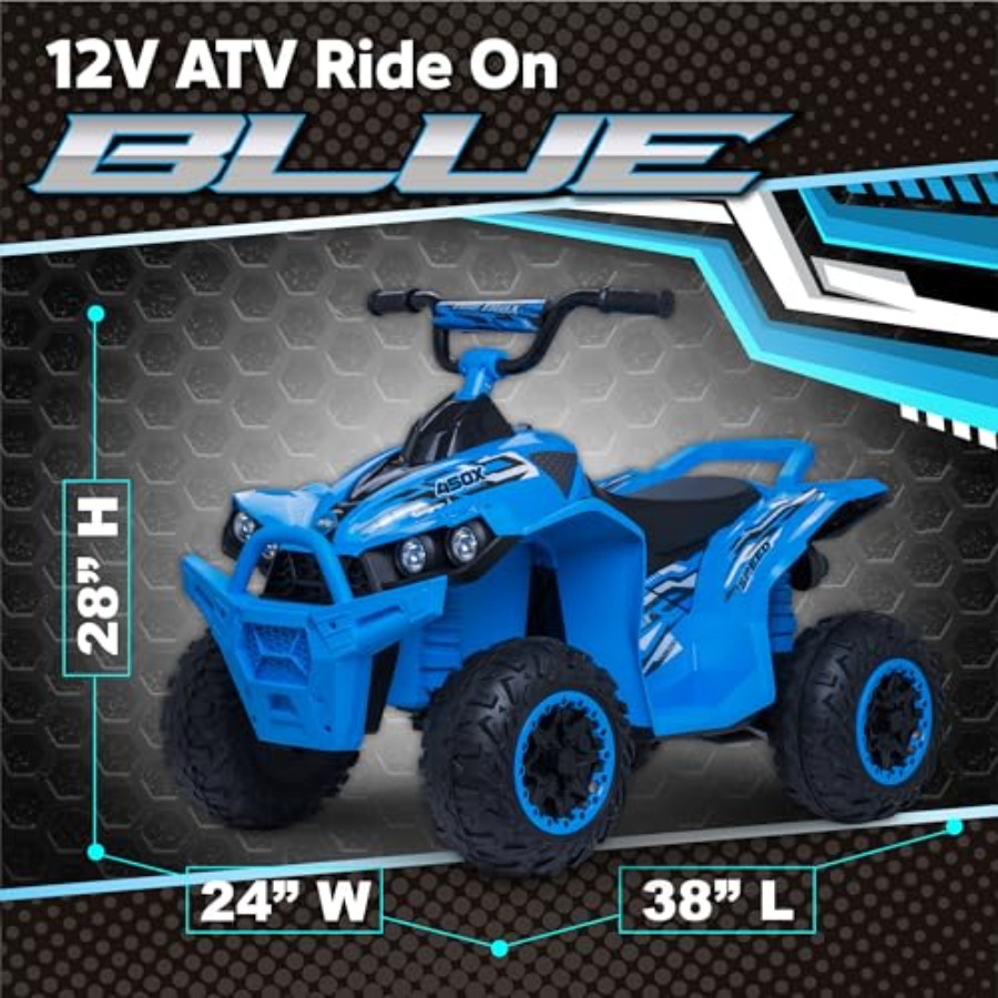 Kid Trax 12V Electric ATV - Bo - Kids Electric Quad Outdoor Toys recension och pris