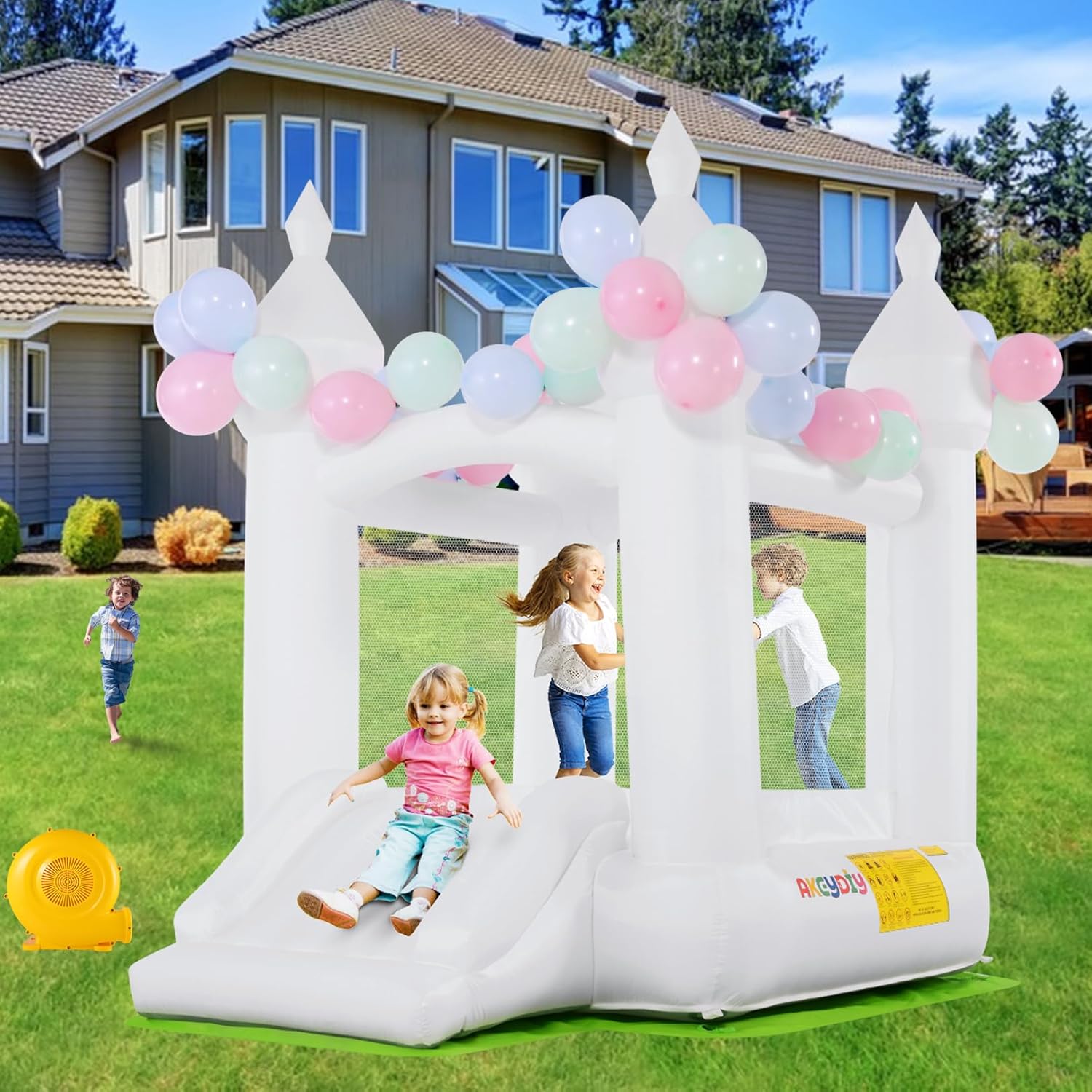 Kids Inflatable Bouncy Castle  - Kids Outdoor Bounce House recension och pris