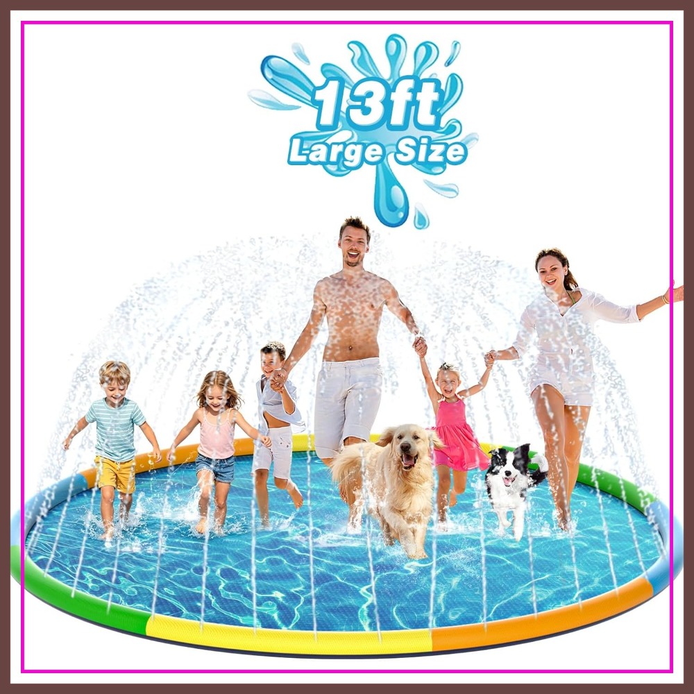 13FT Extra Large Splash Pad, T - Kids Outdoor Water Toys recension och pris